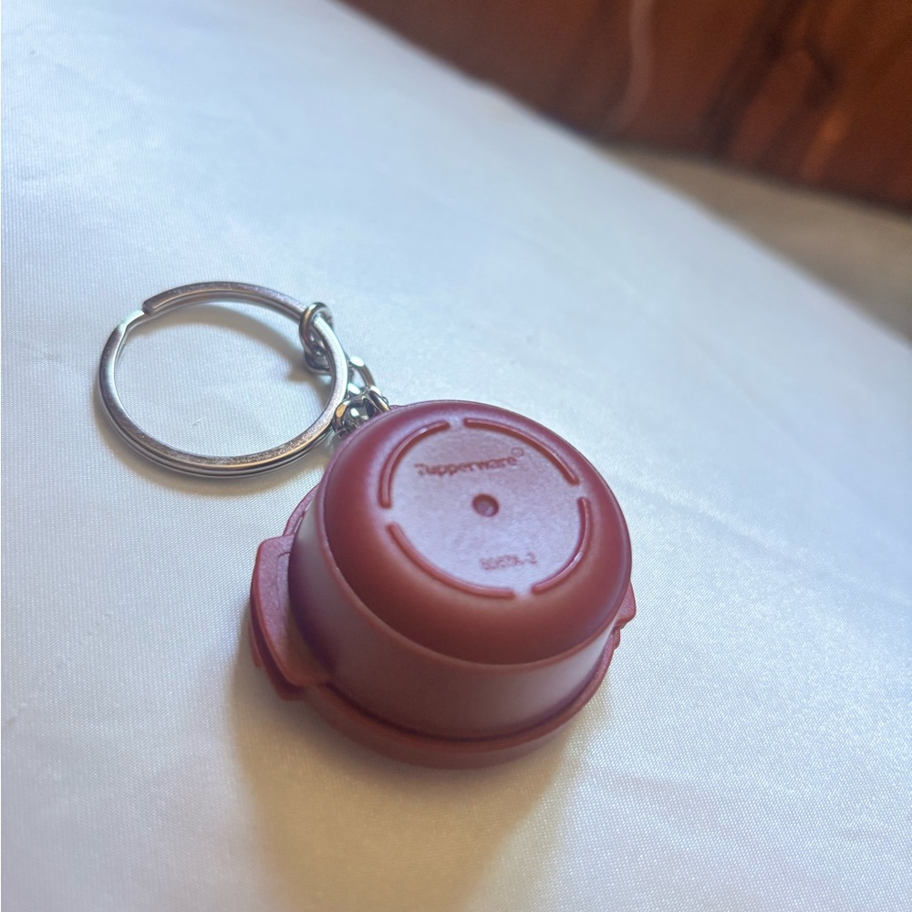 Tupperware Burgundy Keychain Accessory - Picture 3 of 4
